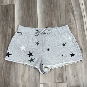 Pam & Gela star print fleece lined sweat shorts size medium